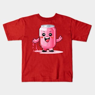 Soft drink cute T-Shirt cute giri Kids T-Shirt